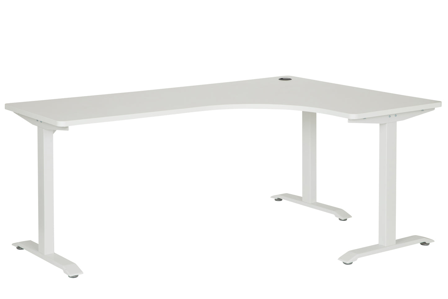 EMERGE 1800x1200 RIGHT HAND WORKSTATION WHITE METAL FRAME WITH WHITE TOP