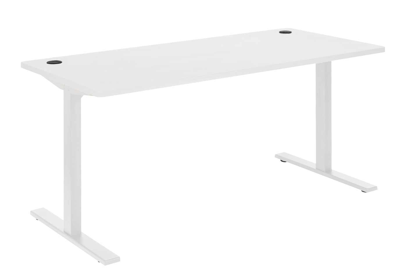 PULSE 1800 STRAIGHT DESK WHITE TOP WITH WHITE METAL FRAME
