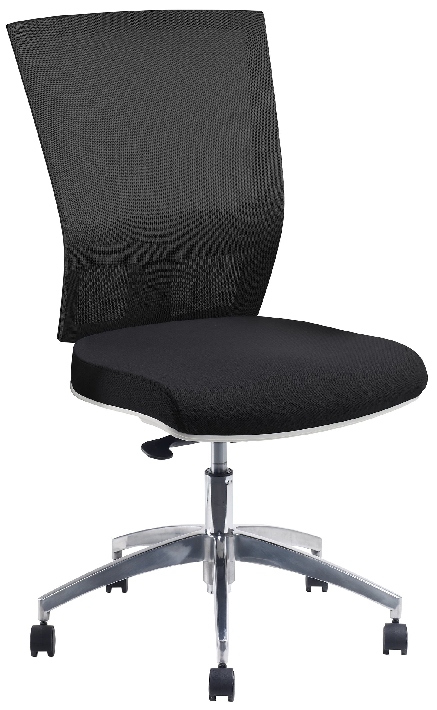 Jasper J Advance Air Plus White Frame with a Black Seat and Alloy Base