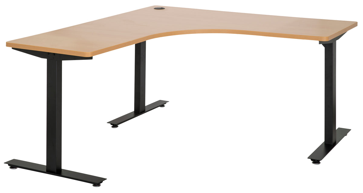AMPLIFY 1800x600
WORKSTATION BEECH TOP WITH BLACK METAL FRAME