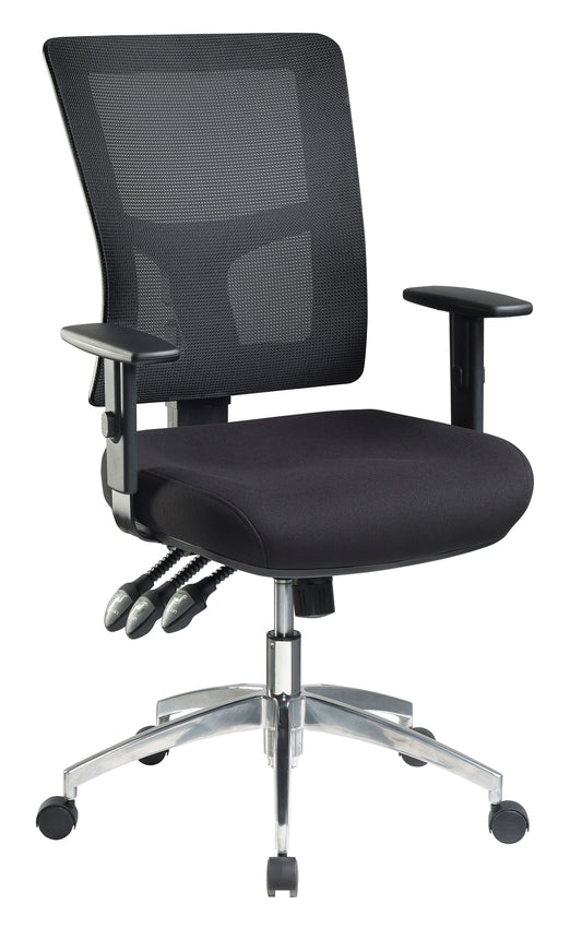 JasperJ Enduro Black with Alloy Base and Adjustable Arms