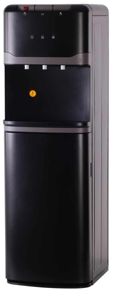 AZURE FLOOR STANDING HOT AND COLD WATER DISPENSER CONCEALED BOTTLE IN BLACK