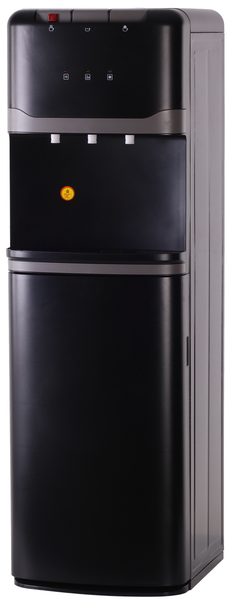 AZURE FLOOR STANDING HOT AND COLD WATER DISPENSER CONCEALED BOTTLE IN BLACK