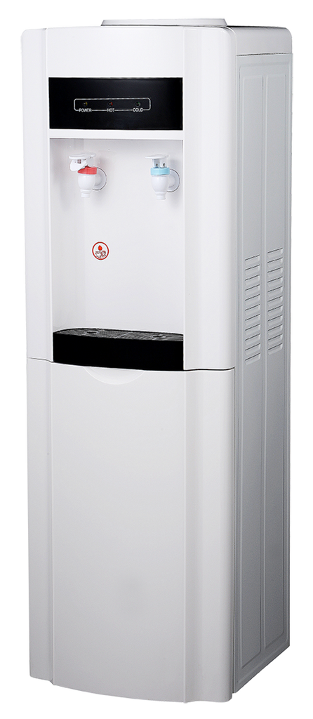 AZURE FLOOR STANDING HOT AND COLD WATER DISPENSER IN WHITE