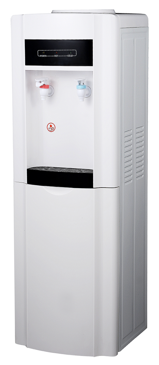 AZURE FLOOR STANDING HOT AND COLD WATER DISPENSER IN WHITE