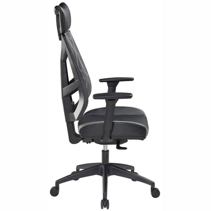 JASPER J PINNACLE BLACK ERGONOMIC COMMERCIAL GAMING CHAIR