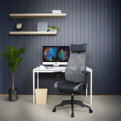 JASPER J PINNACLE BLACK ERGONOMIC COMMERCIAL GAMING CHAIR