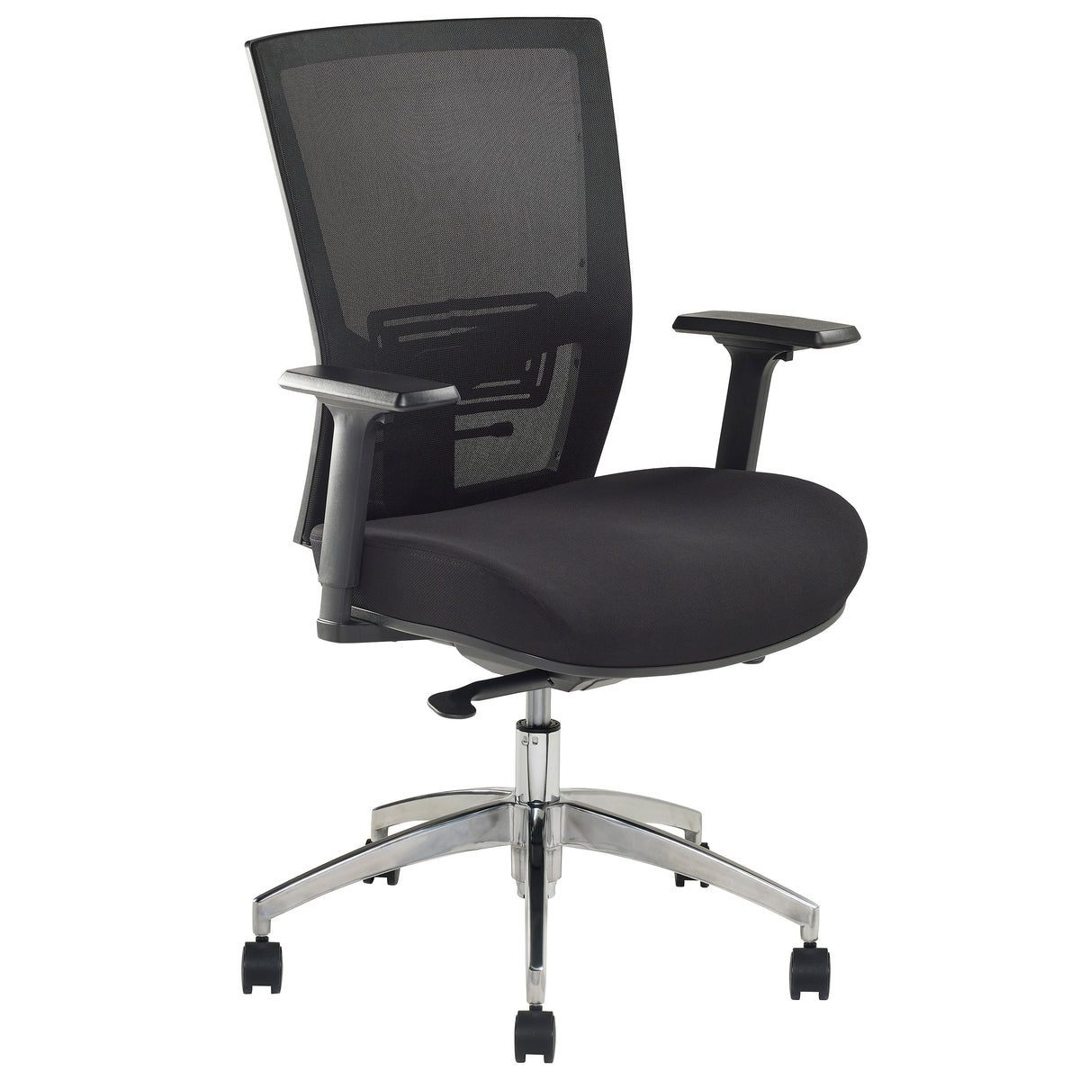 JASPER J ADVANCE BREATHE X BLACK MESH HIGH BACK COMMERCIAL OFFICE CHAIR WITH ARMS