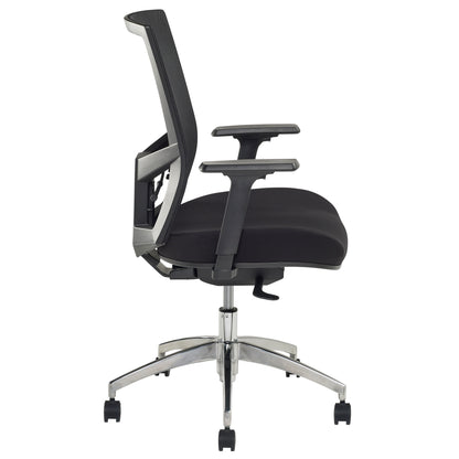 JASPER J ADVANCE BREATHE X BLACK MESH HIGH BACK COMMERCIAL OFFICE CHAIR WITH ARMS