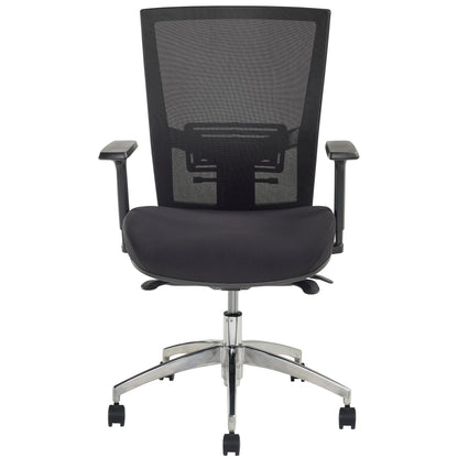 JASPER J ADVANCE BREATHE X BLACK MESH HIGH BACK COMMERCIAL OFFICE CHAIR WITH ARMS