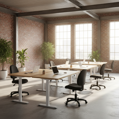 1MP Jasper J Advance Chairs and Emerge desks in a office environment