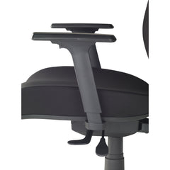 Jasper J Chair Advance Air Plus II Black office chair with armrests on a white background