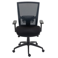 JASPER J ADVANCE AIR PLUS 2 MESH BACK CHARCOAL WITH ARMS