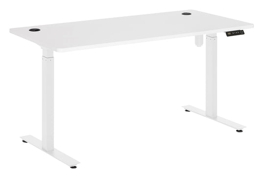AMPLIFY DESK 1800x800 ELECTRIC SNGL MTR H/A 725-1195 WHITE TOP WITH WHITE FRAME
