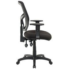 JASPER J ADVANCE AIR II MESH HIGH BACK COMMERCIAL OFFICE CHAIR BLACK WITH ADJ ARMS