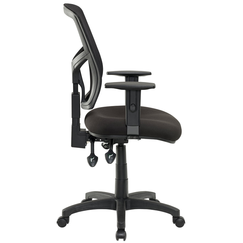 JASPER J ADVANCE AIR II MESH HIGH BACK COMMERCIAL OFFICE CHAIR BLACK WITH ADJ ARMS