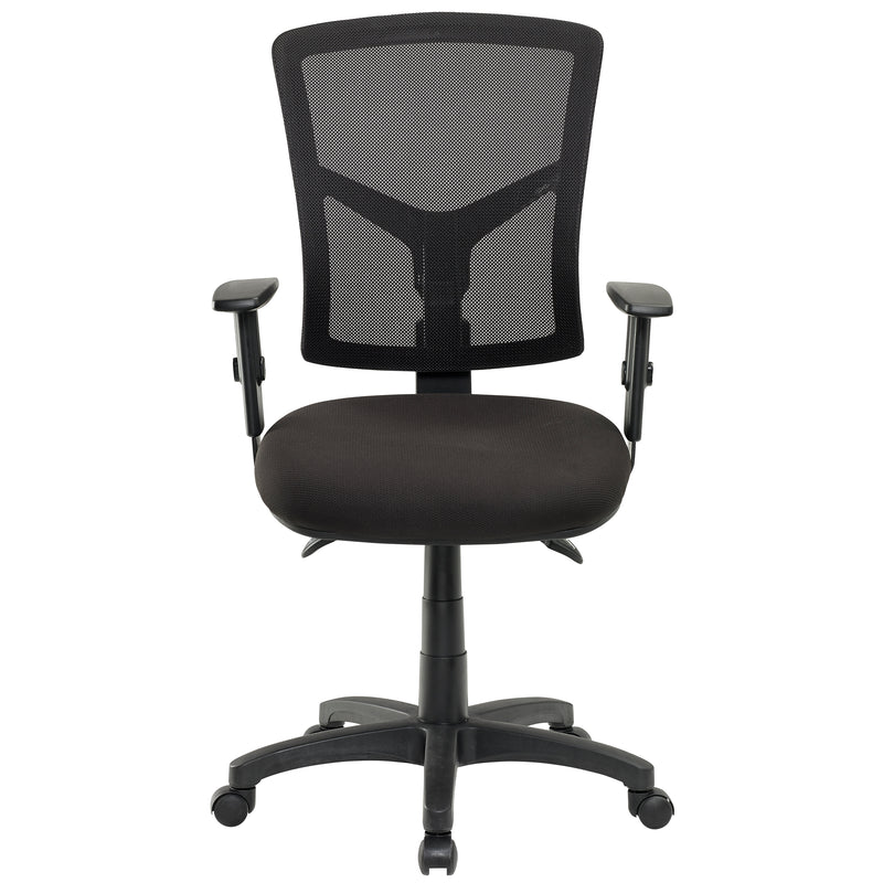JASPER J ADVANCE AIR II MESH HIGH BACK COMMERCIAL OFFICE CHAIR BLACK WITH ADJ ARMS