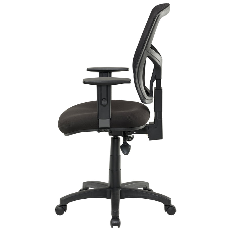 JASPER J ADVANCE AIR II MESH HIGH BACK COMMERCIAL OFFICE CHAIR BLACK WITH ADJ ARMS