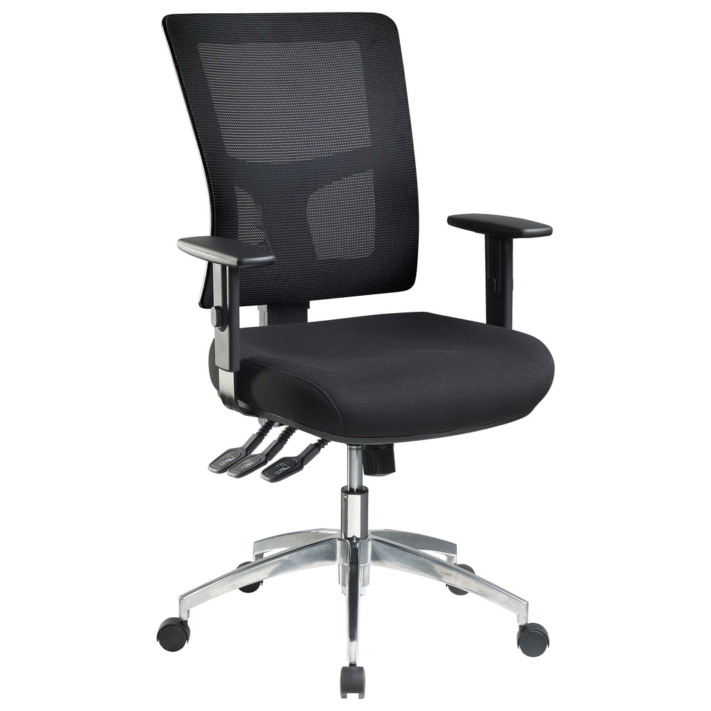 JasperJ Enduro Black with Alloy Base and Adjustable Arms