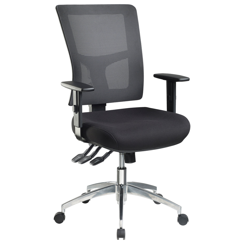 JasperJ Enduro Charcoal with Alloy Base and Adjustable Arms