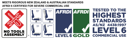 2MP Logo with AFRDI certification and assembly instructions for a product. 