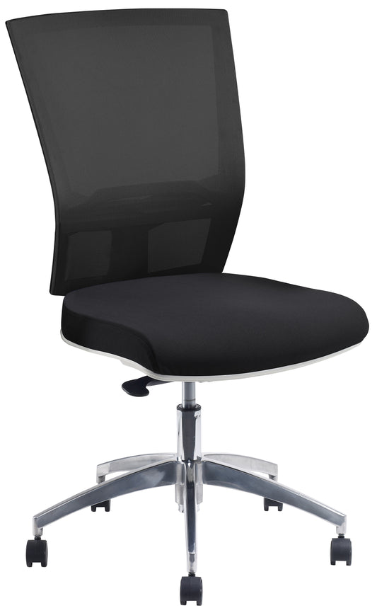 Jasper J Advance Air Plus White Frame with a Black Seat and Alloy Base