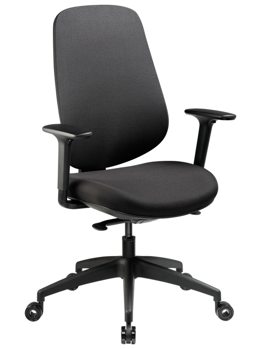 JASPERJ AIRFORM BLACK office chair with adjustable arms